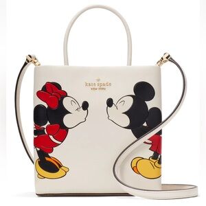 New Disney X Kate Spade New York Minnie Mini Tote Parchment Multi
